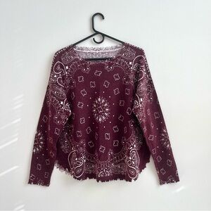 Kujten Mela Bandana 100% Cashmere Sweater - T3